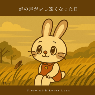 The day the cicadas' voices became a little distant