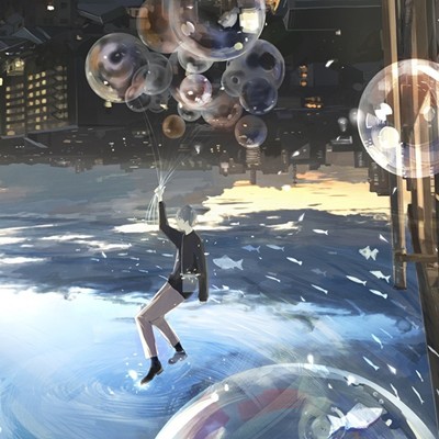 The trail that continues towards you