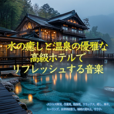 Music for Refreshing with the Elegance of Water and Hot Springs in a Luxury Hotel - Stress Relief, Work, Study, Relaxation, Healing, Focus, Balancing Autonomic Nerves, Sleep Quality Improvement, Sauna