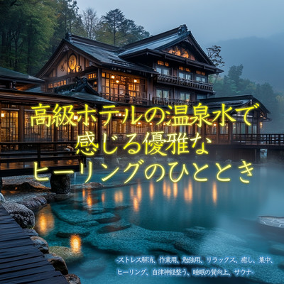 A Moment of Elegant Healing with Luxury Hotel Onsen Water - Stress Relief, Work, Study, Relaxation, Healing, Focus, Balancing Autonomic Nerves, Improved Sleep Quality, Sauna