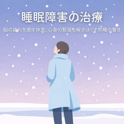 Treatment of sleep disorders - Rest to soothe brain fatigue, Sounds of deep sleep to release tension in mind and body