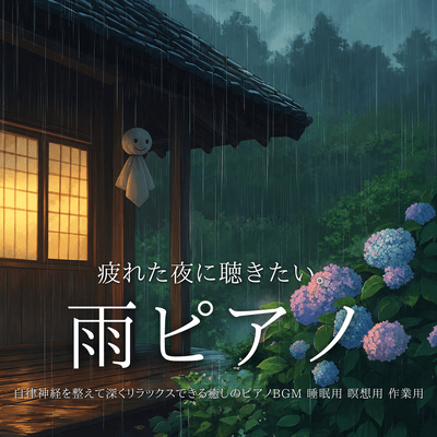 Rain Piano - Healing Piano BGM for Tired Nights, Deep Relaxation and Autonomic Balance - Sleep Meditation Work Music