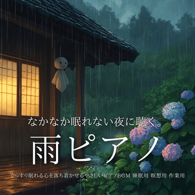 Rain Piano - Gentle Piano BGM for Sleepless Nights and Calm Deep Sleep - Sleep Meditation Work Music