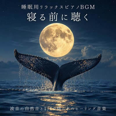Relaxing Sleep Piano Music - Ocean Wave Nature Sounds and 1/f Fluctuation Healing Music Before Bed