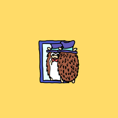 Hedgehog pretending to be playful