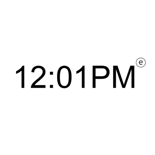 EFFECTIVE 12:01 PM