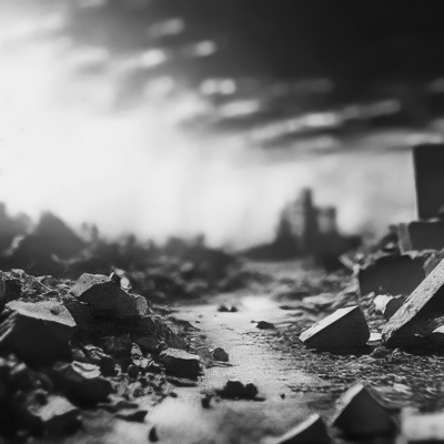 Children under rubble