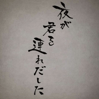 The night has carried you away. (feat. KAKU)