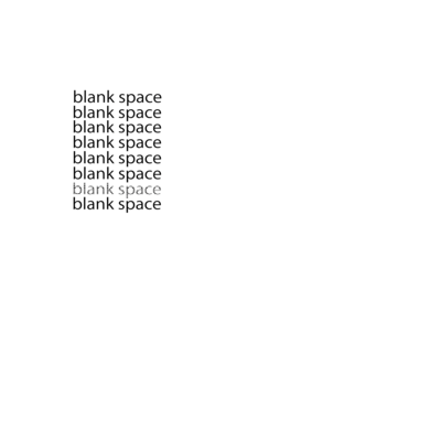 blank space