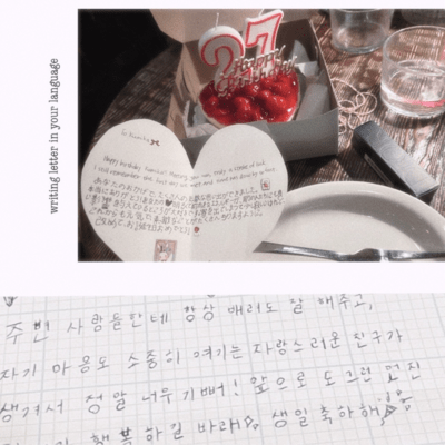 writing letter in your language