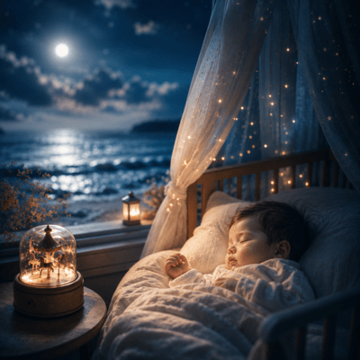 Baby Sleep Lullaby Ambient: Gentle Music with Ocean Waves
