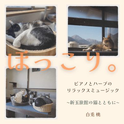 Relaxing music of piano and harp -with cat of Aratama Ryokan-