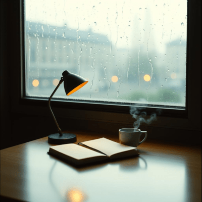 Rainy Morning Cafe Study Pop