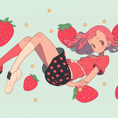 Summer strawberry pop
