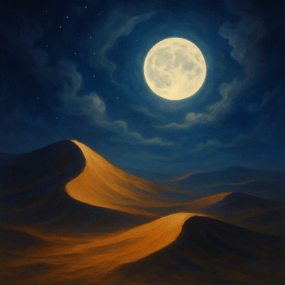 desert in night