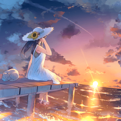 tropical sunset