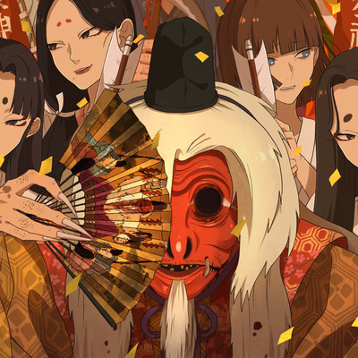 Monkey kagura show