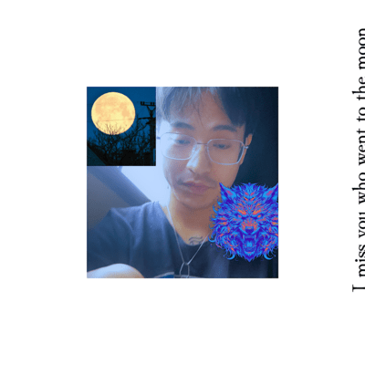 I miss you who went to the moon