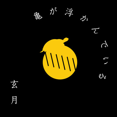 A turtle is floating