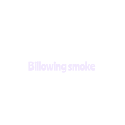 Billowing smoke