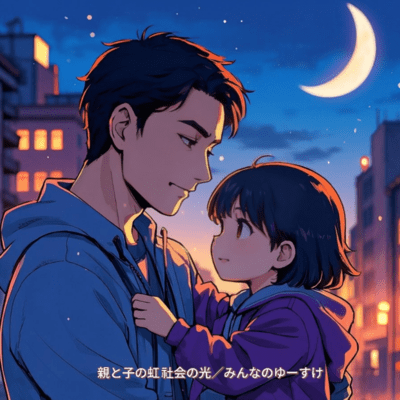 The rainbow of parents and children, the light of society.