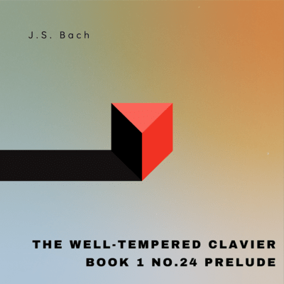 Bach / The Well-Tempered Clavier, Book 1 No.24 Prelude (Wurly)