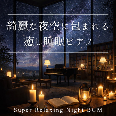 Soothing Piano Music for a Restful Sleep Under a Beautiful Night Sky: Super Relaxing Night BGM for Deep, Restful, and Peaceful Sleep