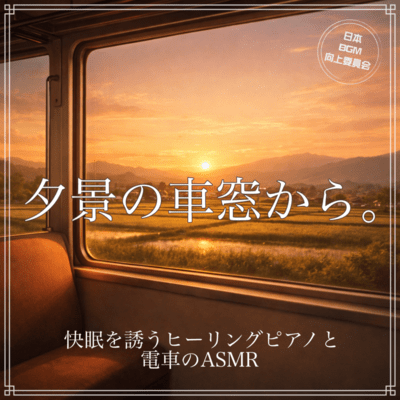 From the Evening Scenery Car Window: Healing Piano Sounds and Train ASMR to Invite Peaceful Sleep