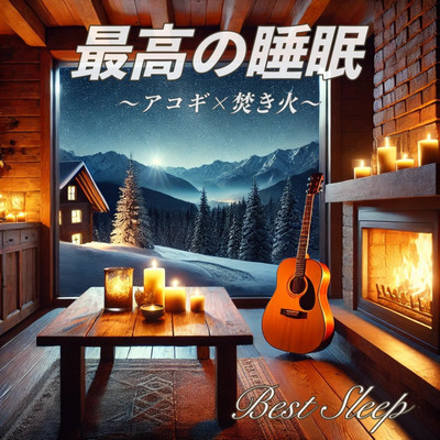 Best Sleep Acoustic guitar x bonfire Best Sleep Heart-warming and soothing BGM to listen to on a cold night