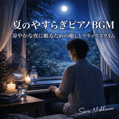 Summer Relaxation Piano BGM - Soothing and Relaxing Music for a Cool Night's Sleep