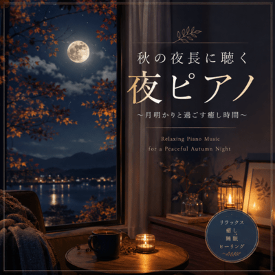 Autumn Night Piano under the Moonlight