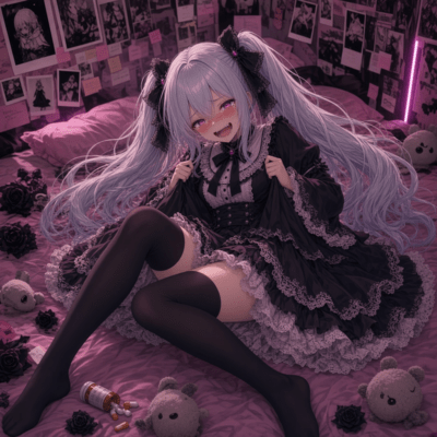 My Mind's Totally Blank, I Don't Get Anything! IQ 70 Pink-Haired Girl Goes Crazy on Heavy Bass-Glitchy Denpa MAX Operation! (feat. IQ70 Jirai Chinou-chan, harchan2006, Nobuaki Hara & Luminous Angels)