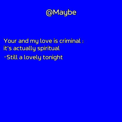 @Maybe