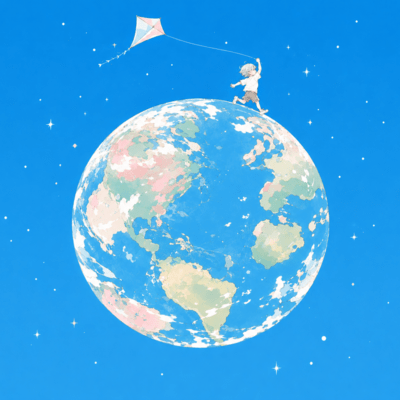 The regarding tried to fly a kite that had not flown