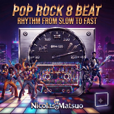Pop Rock 8 beat Rhythm from Slow to Fast