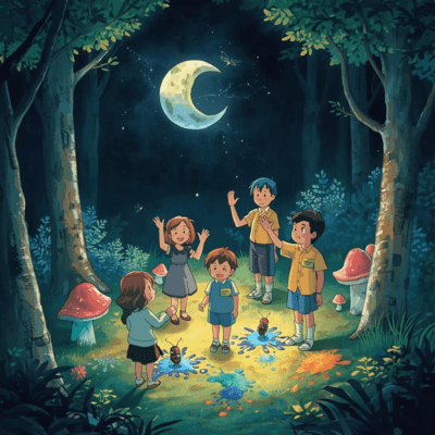 Graduation Ceremony in the Night Forest