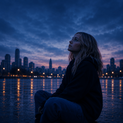 Fading Into Blue