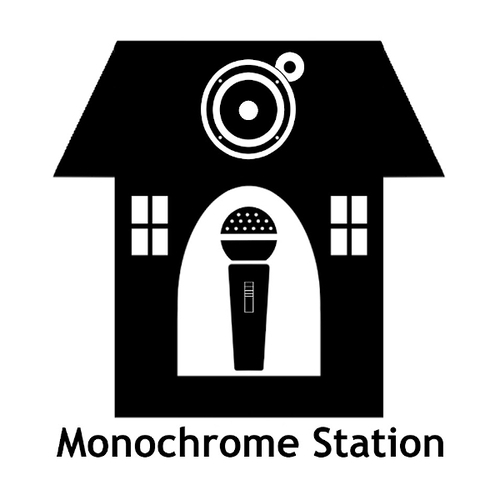 Monochrome Station Label.