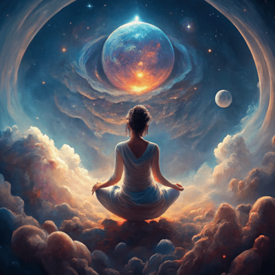 Healing while floating in the universe