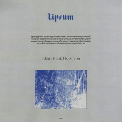 I don't think I love you