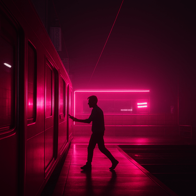 Under neon skies tonight