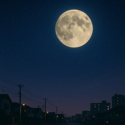 The moon is beautiful , isn't it?