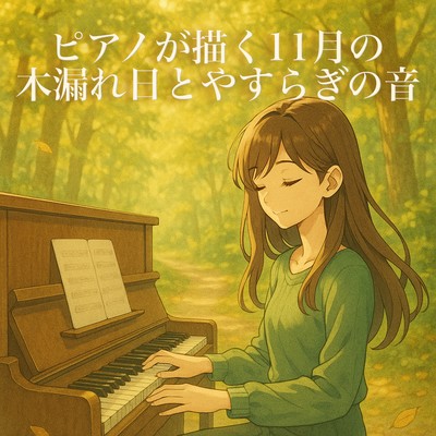 Piano Painting November Sunbeams and Tranquility