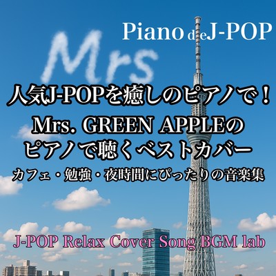 Popular J-POP Soothingly Played on Piano! The Perfect Music Collection for Coffee Time, Studying, and Nighttime with Mrs. GREEN APPLE's Best Piano Covers, Piano de J-POP