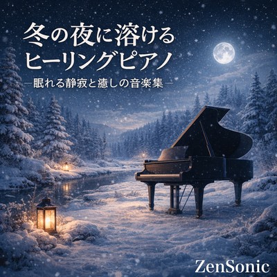 Healing Piano Melting into the Winter's Night - A Collection of Serene and Soothing Music for Sleep