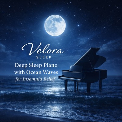 Deep Sleep Piano Music Combined with Ocean Waves for Insomnia Aid