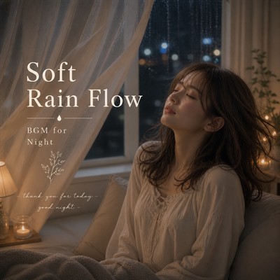 Soft Rain Flow BGM for Night
