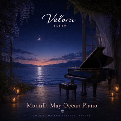 Piano Melodies by the Moonlit May Ocean