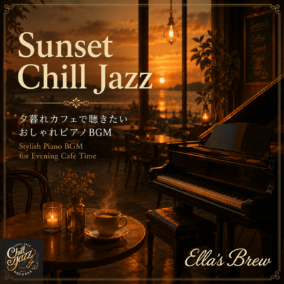 Sunset Chill Jazz - Stylish Piano BGM for Evening Café Time