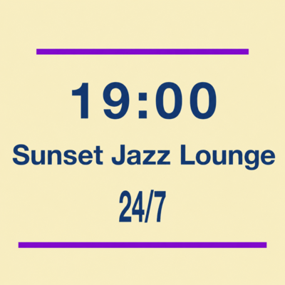 19:00 Sunset Jazz Lounge: Unwind with Chillout Jazz Time at Dusk Cafe